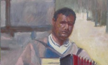 The Accordian Player - Eric Soll - Modern Expressionism